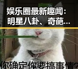 娱乐圈最新趣闻：明星八卦、奇葩瞬间不断刷屏